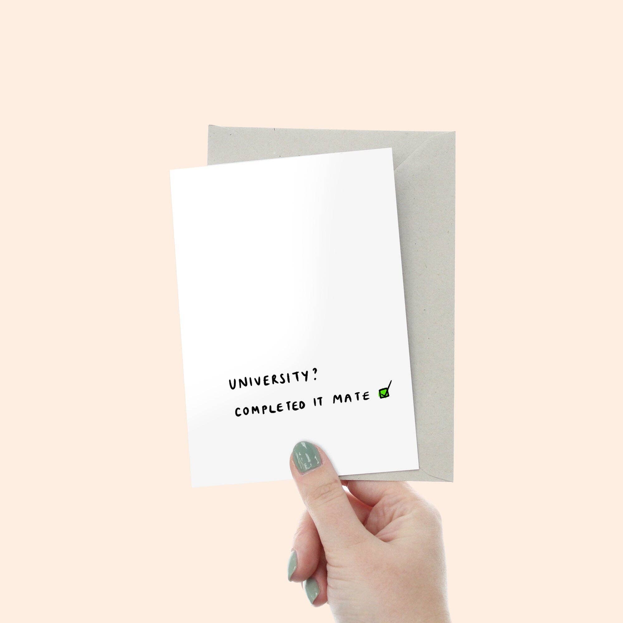 Fab Gab – postal de graduação por atacado – Cartão de Graduação Sarcástico - Bem Feito - Cartões de Saudação - A61