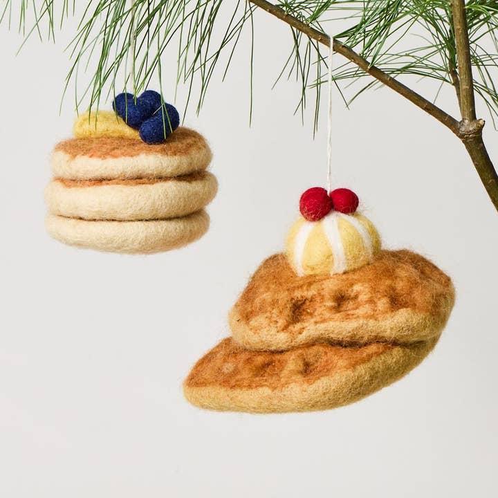 Farmhouse Pottery - Wholesale Ornament - Felted Breakfast Ornament0