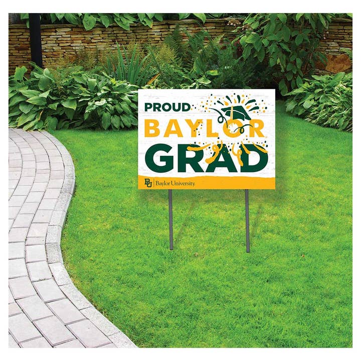 18x24 Lawn SN Grad Baylor Bears for wholesale by KH Sports Fan