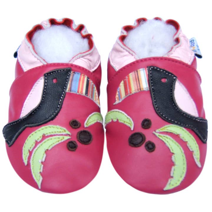 Zapatos para bebé de suela blanda Jinwood para niñas, regalo para niños, Hornbill 0-2 años para venta al por mayor de Jinwood