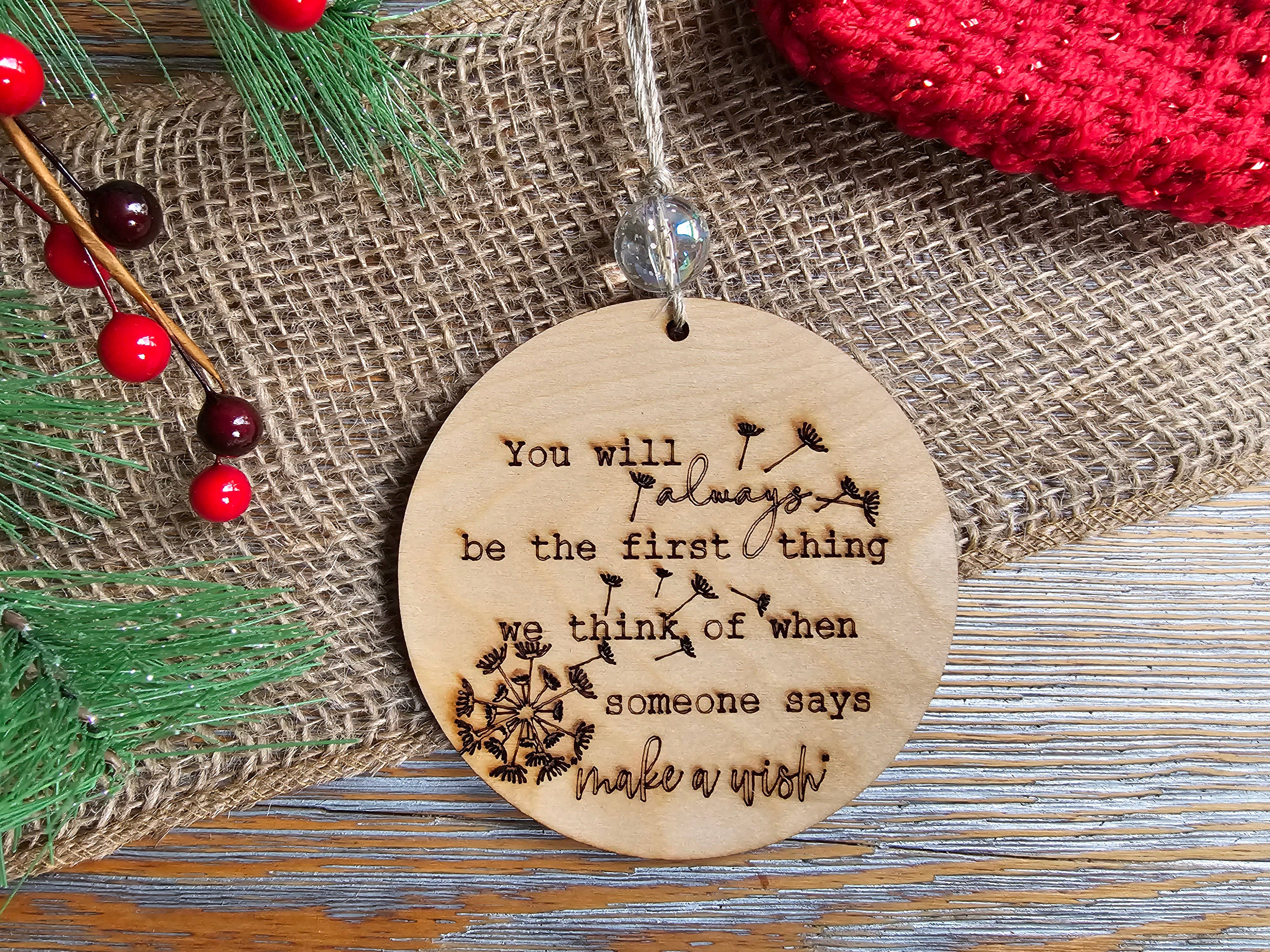LB Personalized Design - Wholesale Ornament - Dandelion Wish Ornament