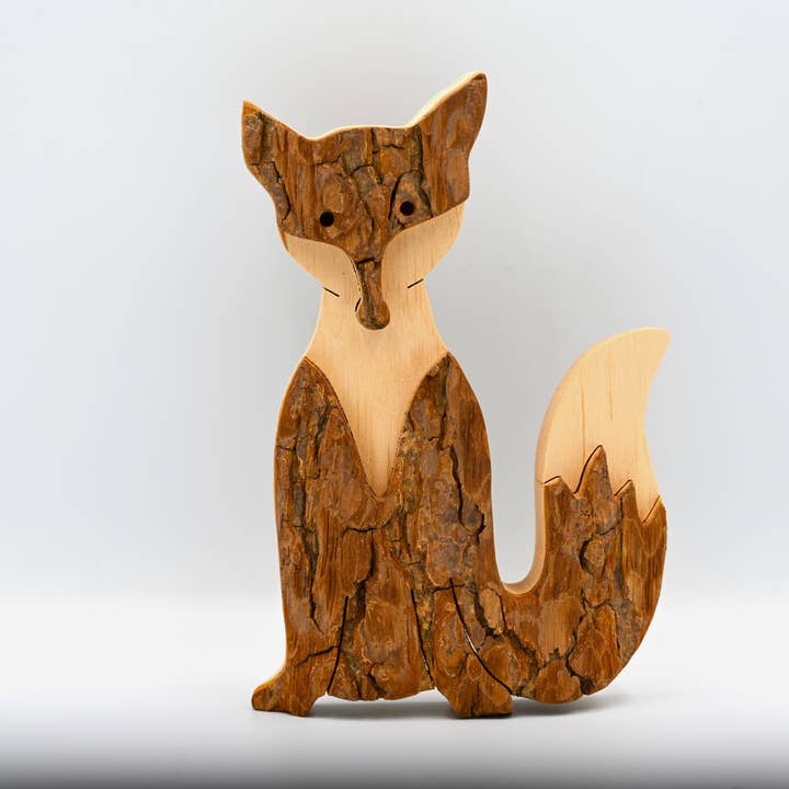 Renard assis à écorce moyenne pour la vente par Talla Imports