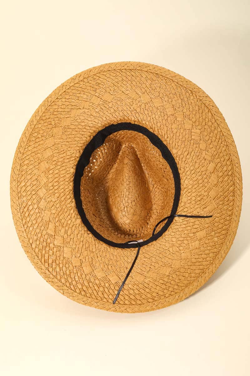 Anarchy Street - Wholesale Straw Hat - Women's - Boho Pattern Ribbon Straw Braided Hat5