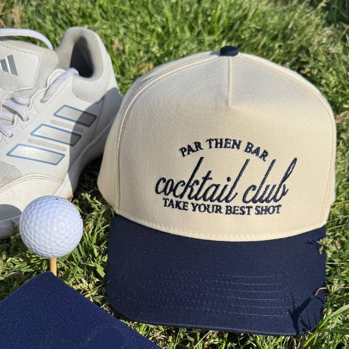 Par Then Bar Snapback Hat for wholesale by Clover + Cotton Co
