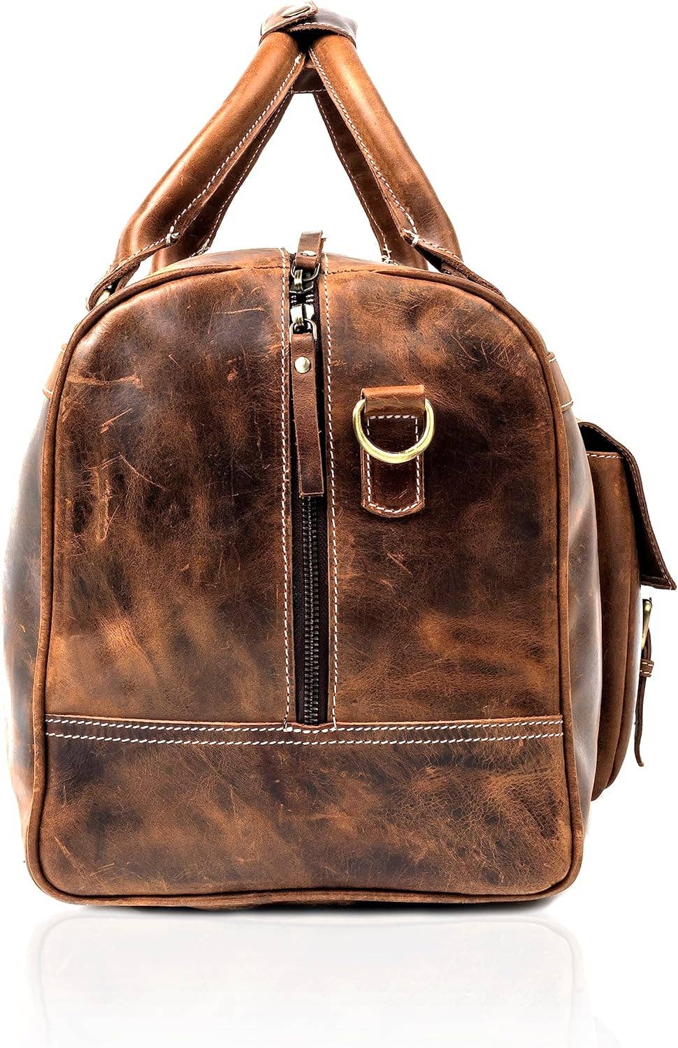 Tuzech Leather – wholesale Duffelväskor – Unisex – Tuzech stor läderväska 20-tums duffel för resor, träningsväska och handbagage – unisex10