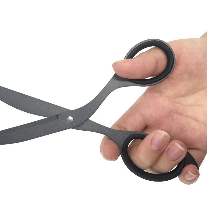 NAKABAYASHI Stationery - Wholesale Scissors - Hikigiri Slim Scissors for Delicate Cutting Dark Gray1