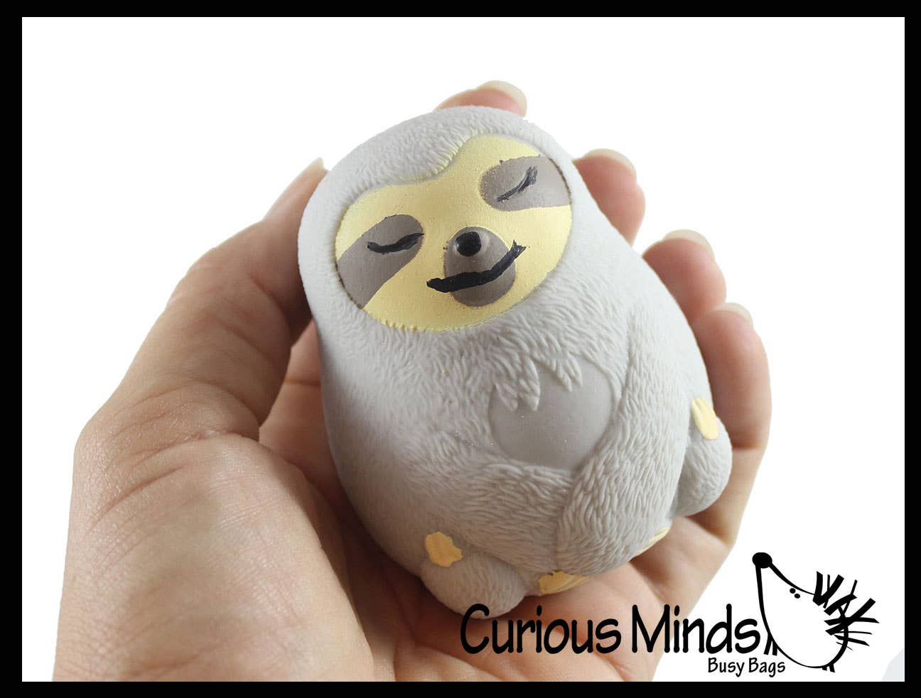 Curious Minds Toys - Wholesale Fidgetspeelgoed - Kinderen - 1 Marshmallow Sloth Animal Stressballen - Ultra Soft Kneadab2