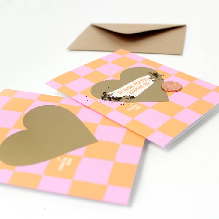Inklings Paperie - Wholesale Birthday card - Scratch-off Card - Girl Math Birthday Card5