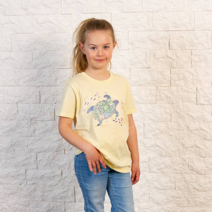 Camiseta ecológica infantil «Tortuga pequeña» para venta al por mayor de Lebenskreativ