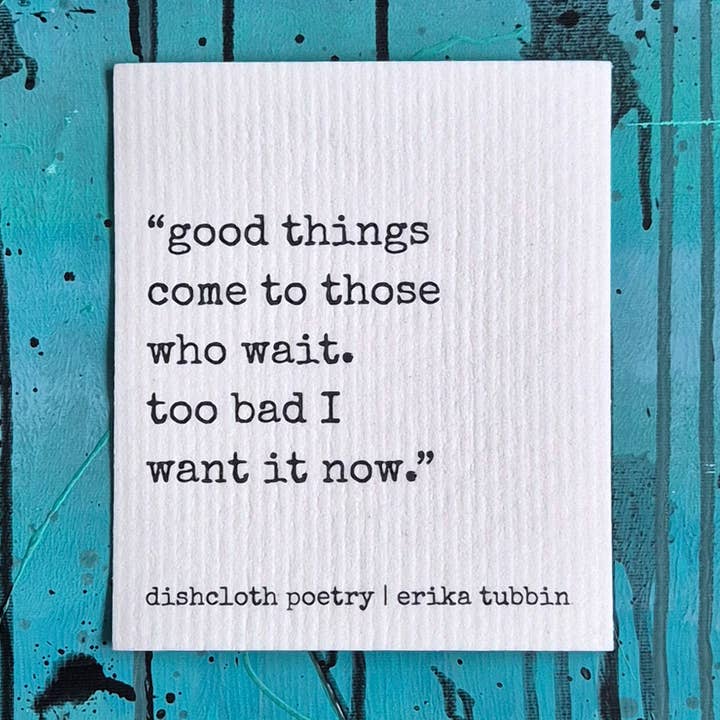 dishcloth GOOD THINGS for wholesale by erika tubbin