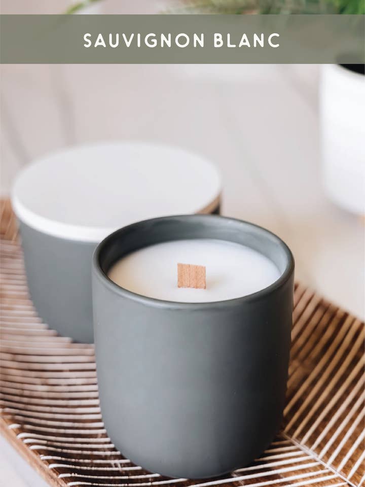 Sauvignon Blanc Candle for wholesale by Woods & Waves Home Essentials
