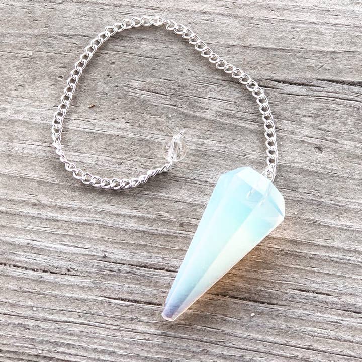 Mindful Intentions® - Wholesale Meditation Supplies - Opalite Pendulum with Pendulum Board & Instructions1