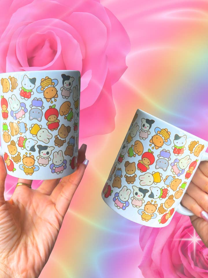 Cottage Critters 12oz Mug for wholesale by Cosmic lovely