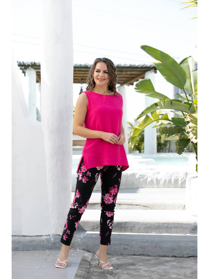 Orange Fashion Village - Wholesale Tunic - Women's - Exclusive Cotton Gauze- Trendy Tank