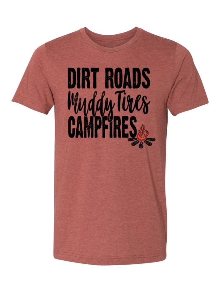 Off Road Vixens Clothing Co. - Wholesale Screen Printed T-Shirt - Women's - Dirt Roads Unisex Tee1