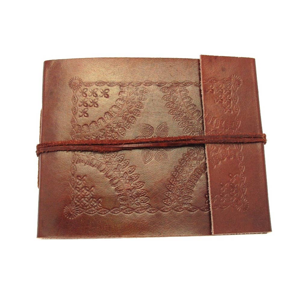 The Paper High Gift Company Limited – wholesale Photo album – Small Embossed Handmade Leather Album3
