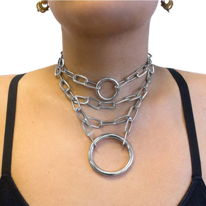 Metal Misfit Choker for wholesale by VidaKush