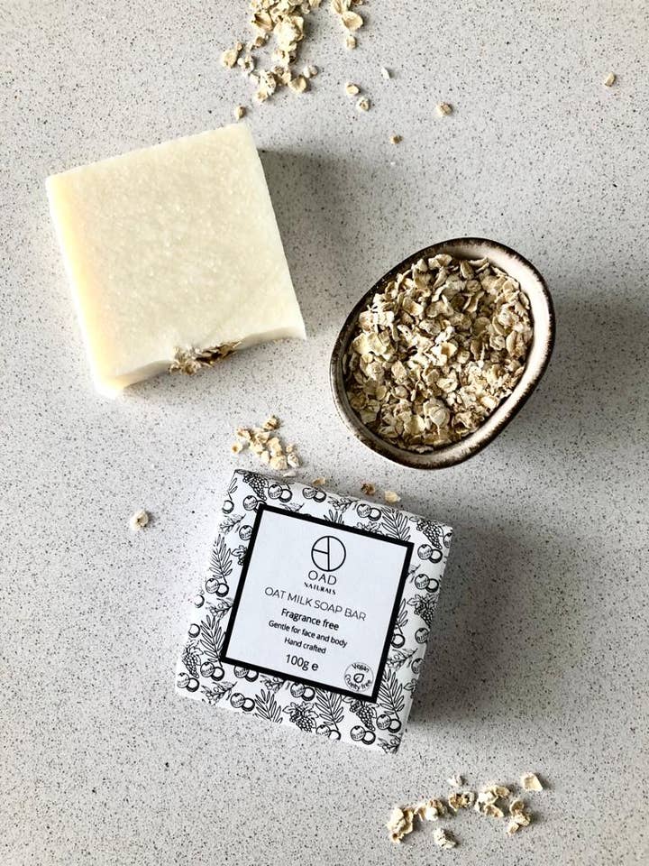 Handmade, Natural, Oat milk soap bars for wholesale by OAD Naturals