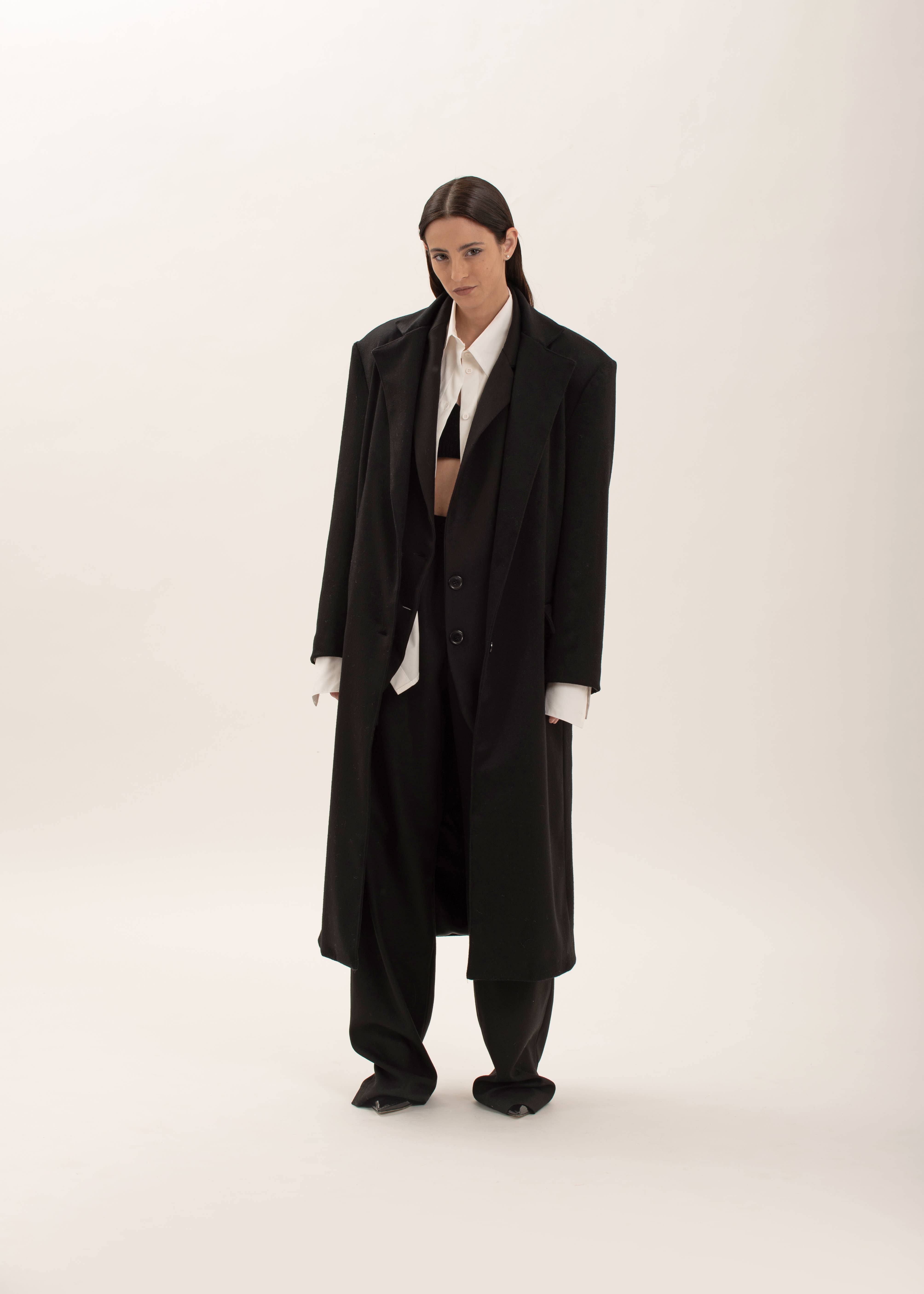 Elisa Pozzoli - Wholesale Coat - Women's - Oversized wool coat3
