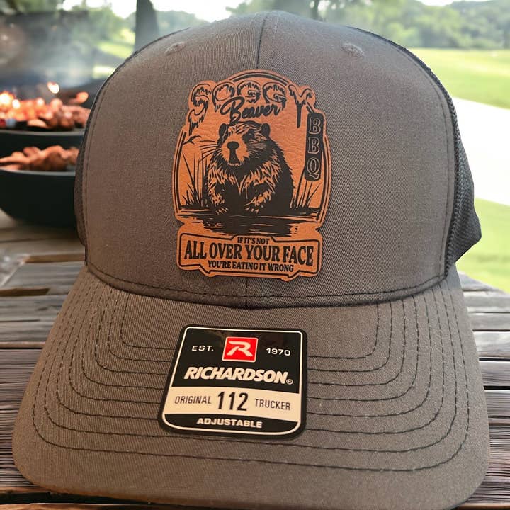 BUBBLEHEAD INK - Wholesale Trucker Hat - Unisex - Soggy Beaver BBQ Funny Richardson 112 Trucker Hat