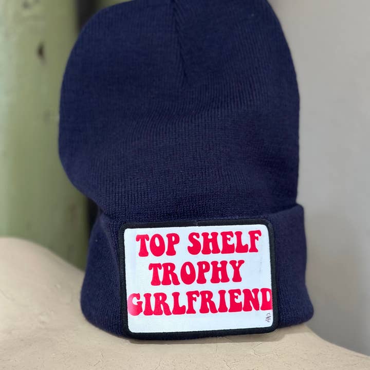 Top Shelf Trophy Girlfriend Stocking Hat Beanie for wholesale by Crooked Halo