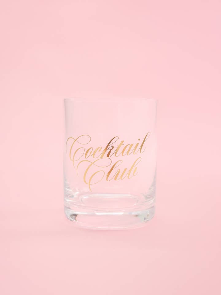 Gold Cocktail Club Cocktail Glass for wholesale by Rock Paper Scissors