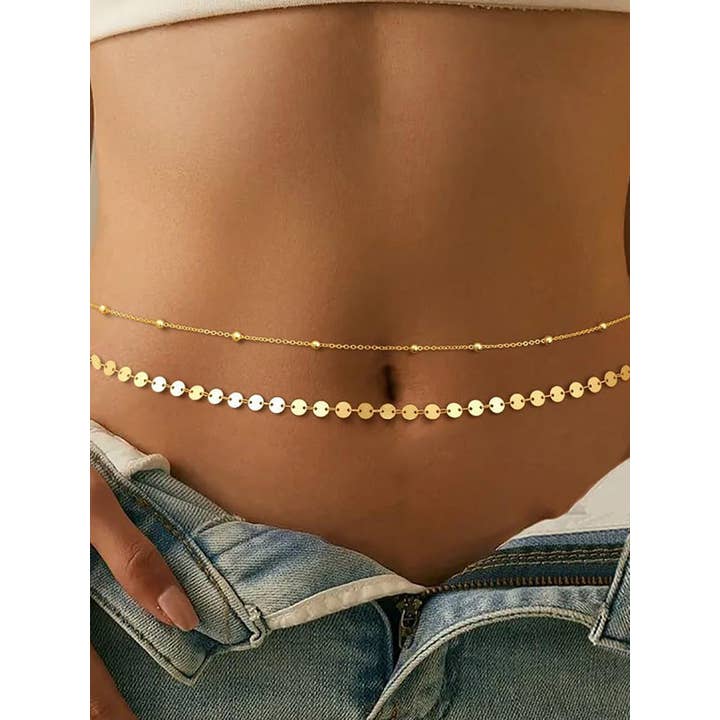 GOLD Chains Solid Color Waist Chain Accessories for wholesale on Faire1