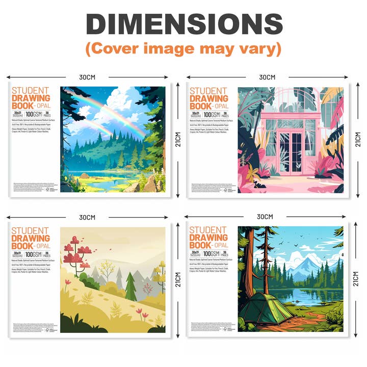 Toyventures – Caderno de desenho/bloco de desenho por atacado – Bloco de Desenho A4 36 Páginas 100 GSM Papel Cartucho1