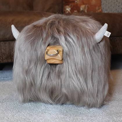 Banqueta Highland Bull - TAUPE + Piercing para o nariz por atacado de Tweed yourself