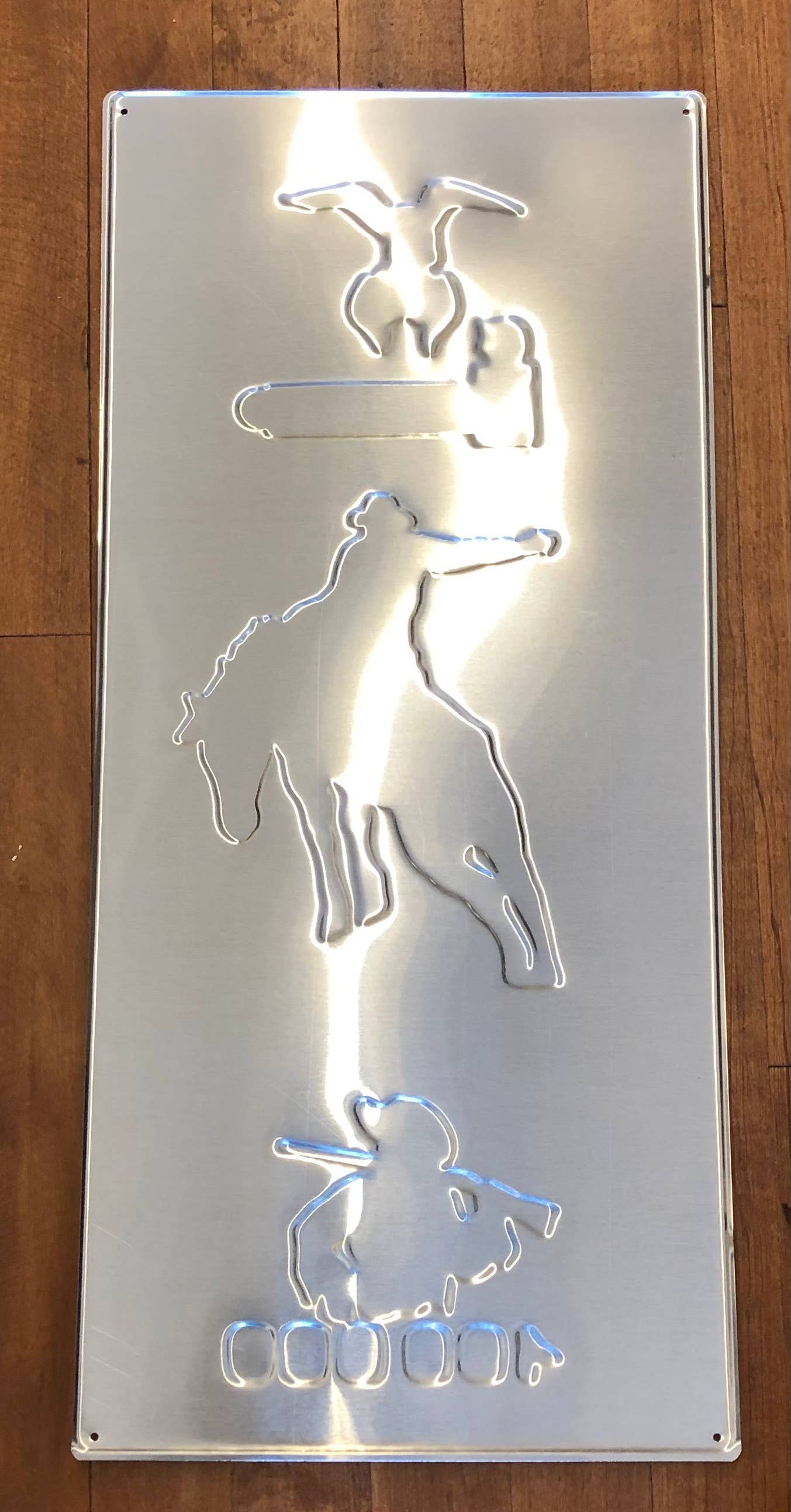 Black Hills Curio Co.-Bob Coronato Licensed Home Décor - Vente Poster - Affiches de rodéo Bob Coronato encadrées en bois (3) - (Panneau en métal)6