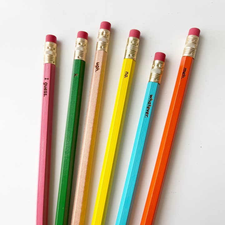 Sarkastic Words | #2 Bleistifte, 6er-Pack für den Großhandel von Pepper Pop