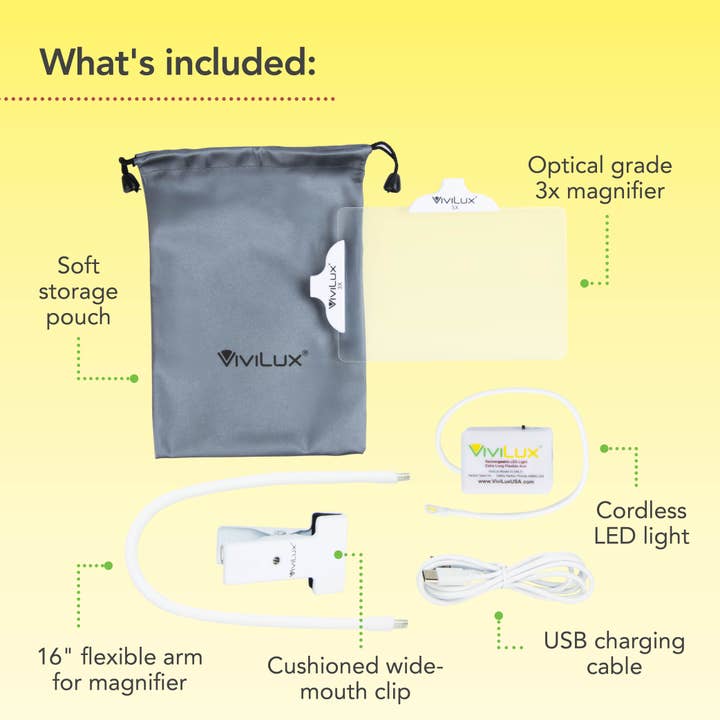 ViviLux LED Lights Magnifiers Lasers - Wholesale Magnifying Glass - Magnifier & UltraLight LED Craft Light and Rare Earth Magnet1