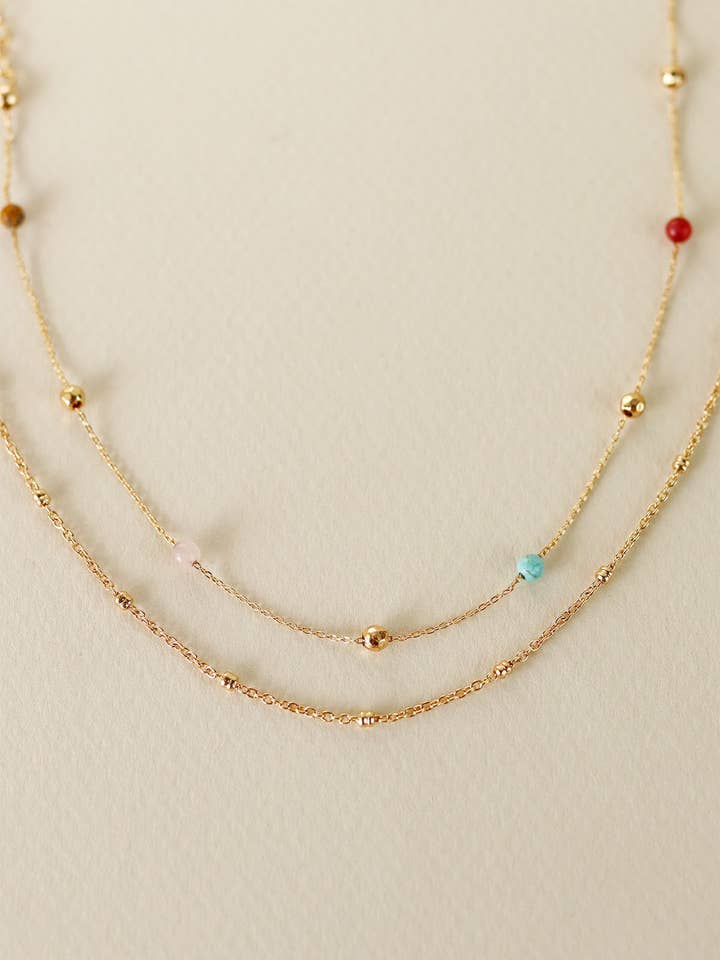 Rundformet lagdelt halvædelbar ankel for engroshandel hos April Moon