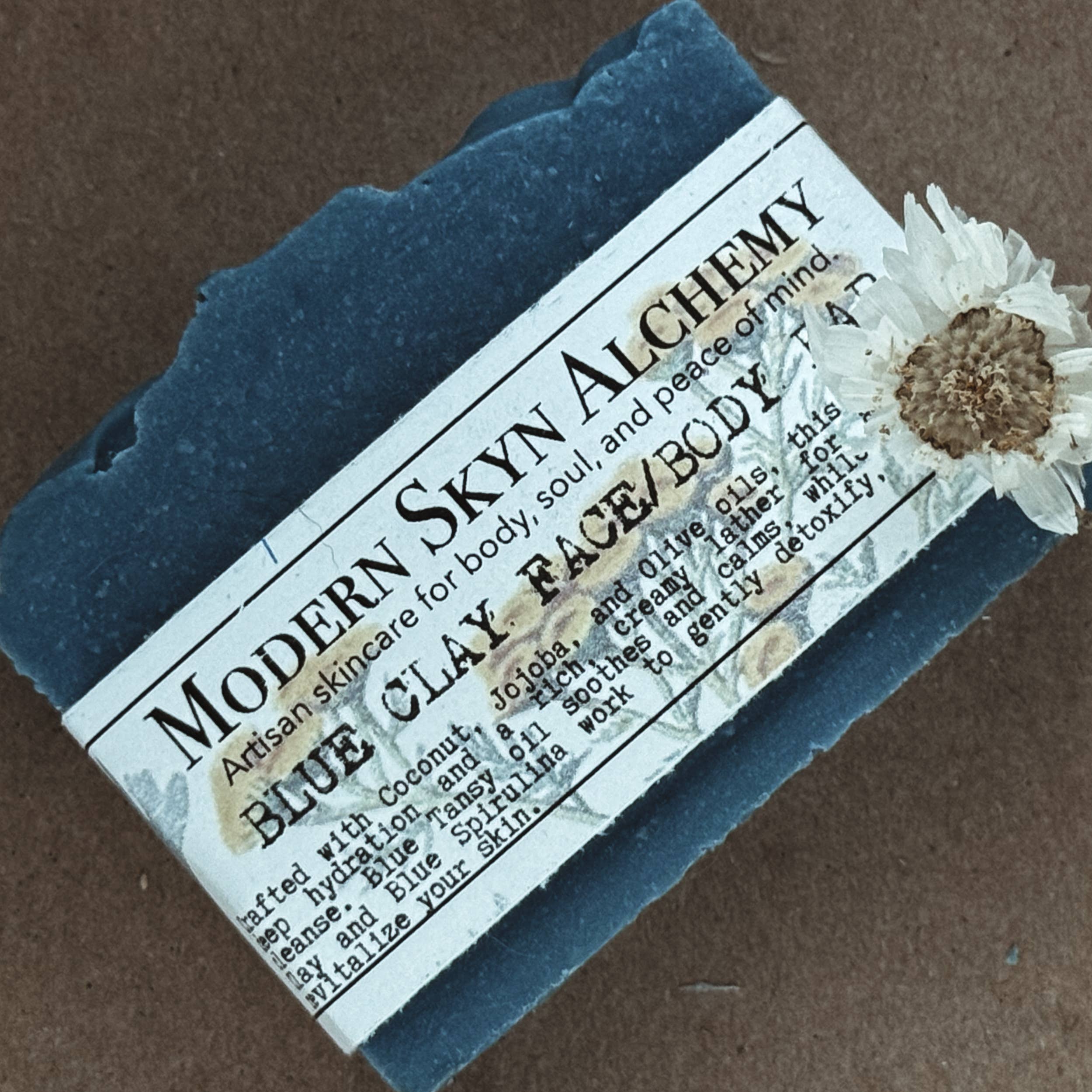 Modern Skyn Alchemy LLC. - Wholesale Bar Soap - Blue Clay Face/Body Bar1