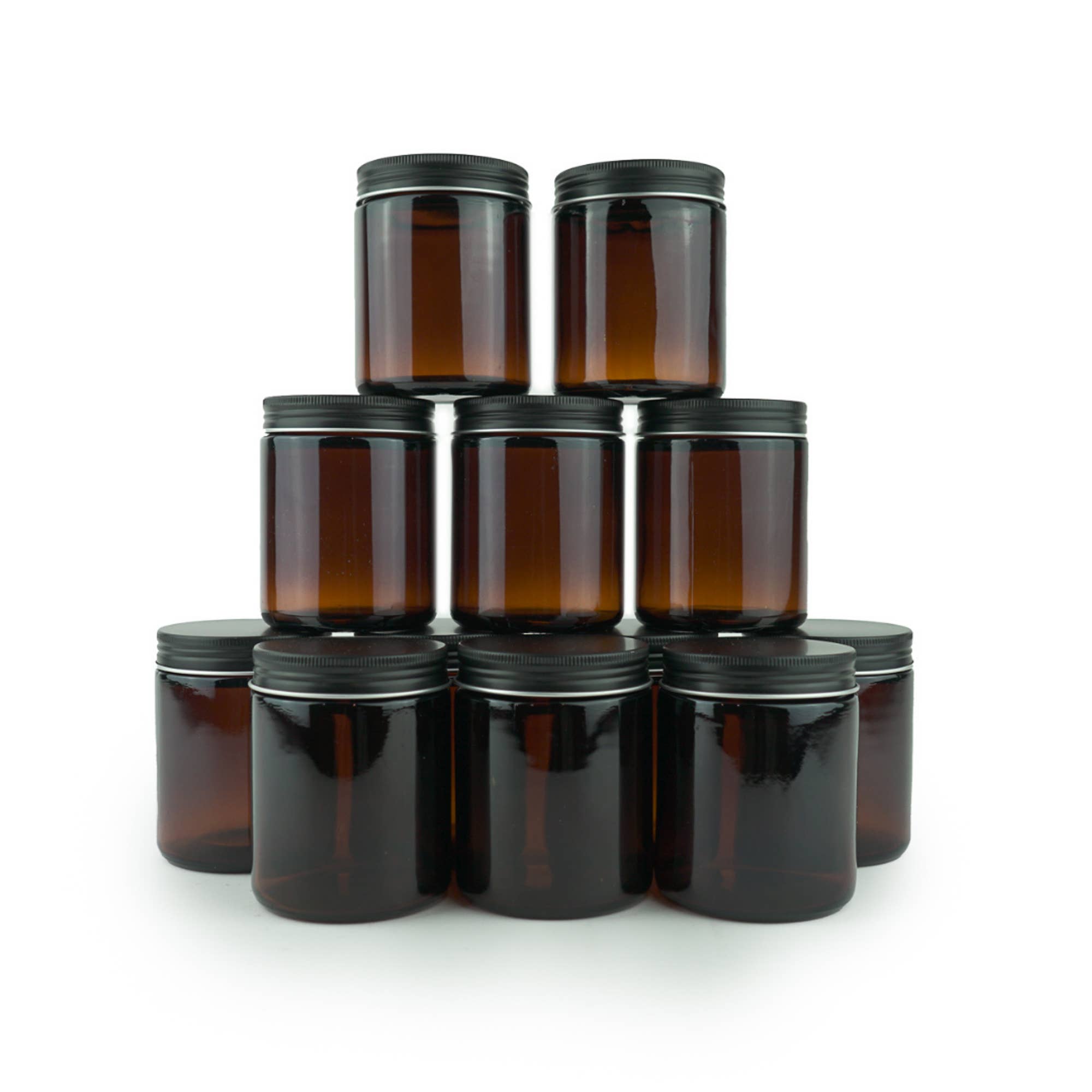 Nature Packaged - Wholesale Jar - Glass Amber 8 Oz Jar