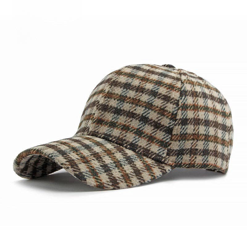 alberalkirk - Wholesale Baseball Cap - Women's - Structured Plaid Baseball Cap  M5A2681