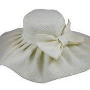 Jeanne Simmons Accessories - Wholesale Straw Hat - Women's - 5" Pleated Brim Paper 1999 Hat Spring1