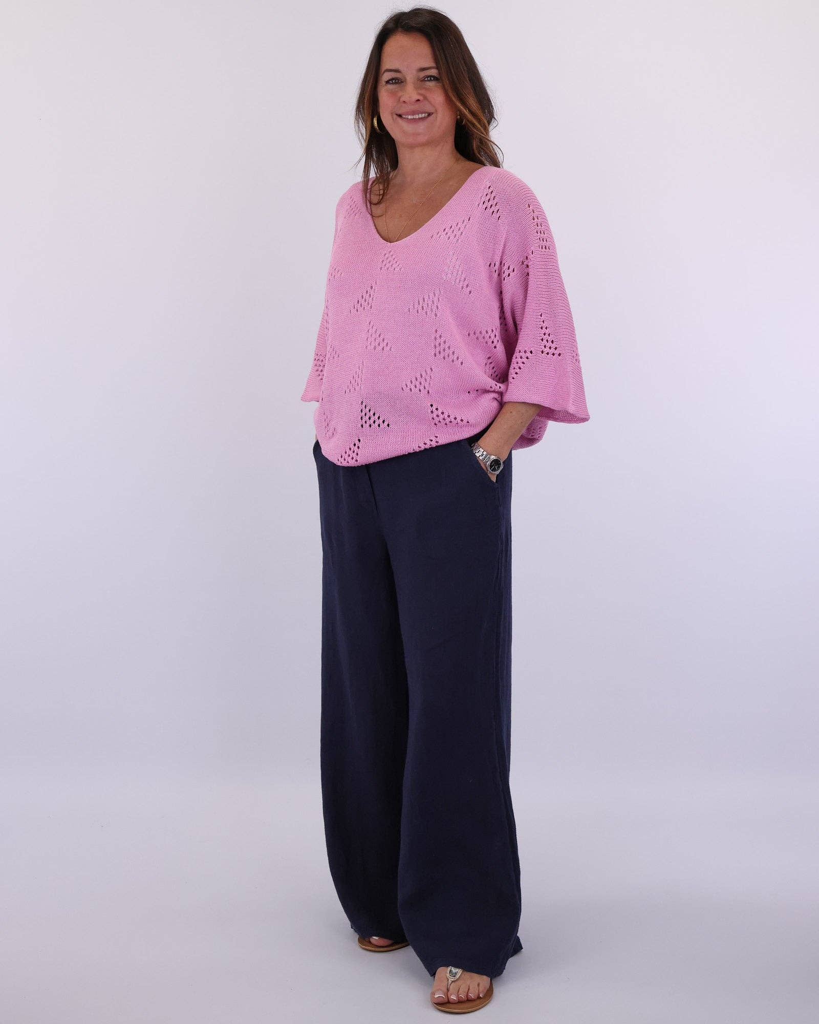 Cadenza Italy Ltd – wholesale Knit top – Women's – Cotton Blend Patterned Tunic2