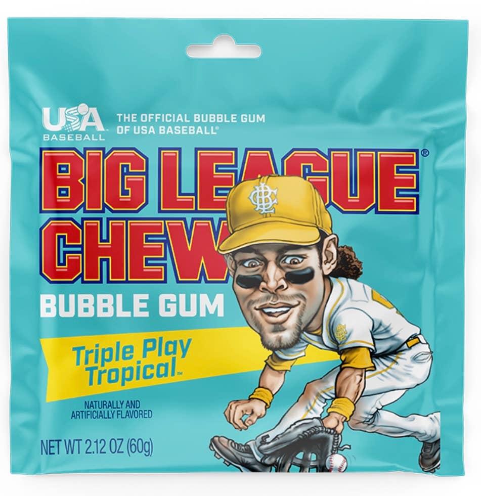 O'Shea's Candies Sweet Shop - Wholesale Chewing Gum - Nostalgic “NEW TROPICAL 🌴” Big League Chew Est.1980 2