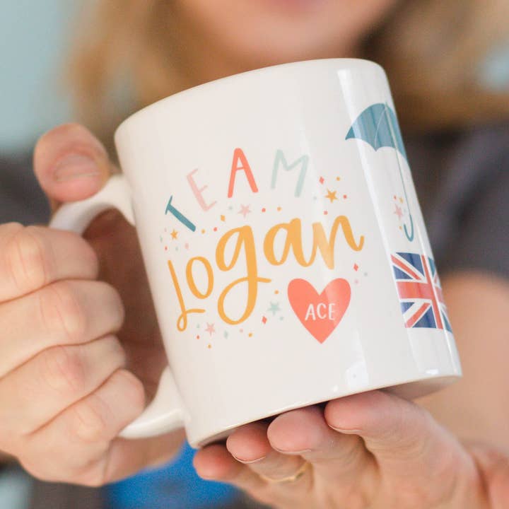Team Logan Ceramic Mug for wholesale by Pippi Post