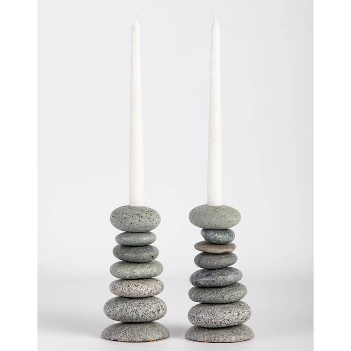 Funky Rock Designs – wholesale Candle holder – Cairn Candlesticks5