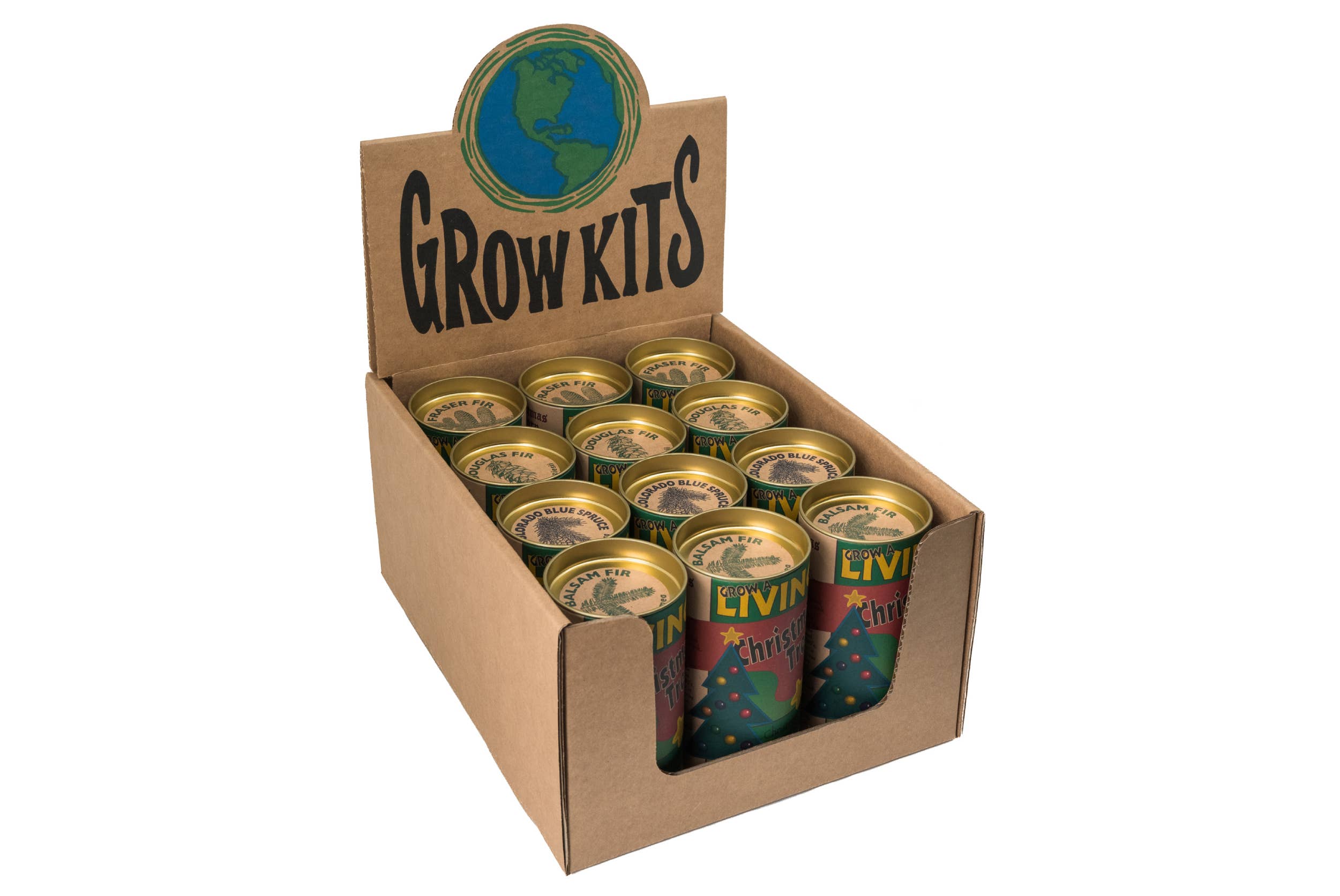 The Jonsteen Company - Wholesale Retailer Display - Home & Living - Living Christmas Case Pack | 12 Grow Kits w/ Display2