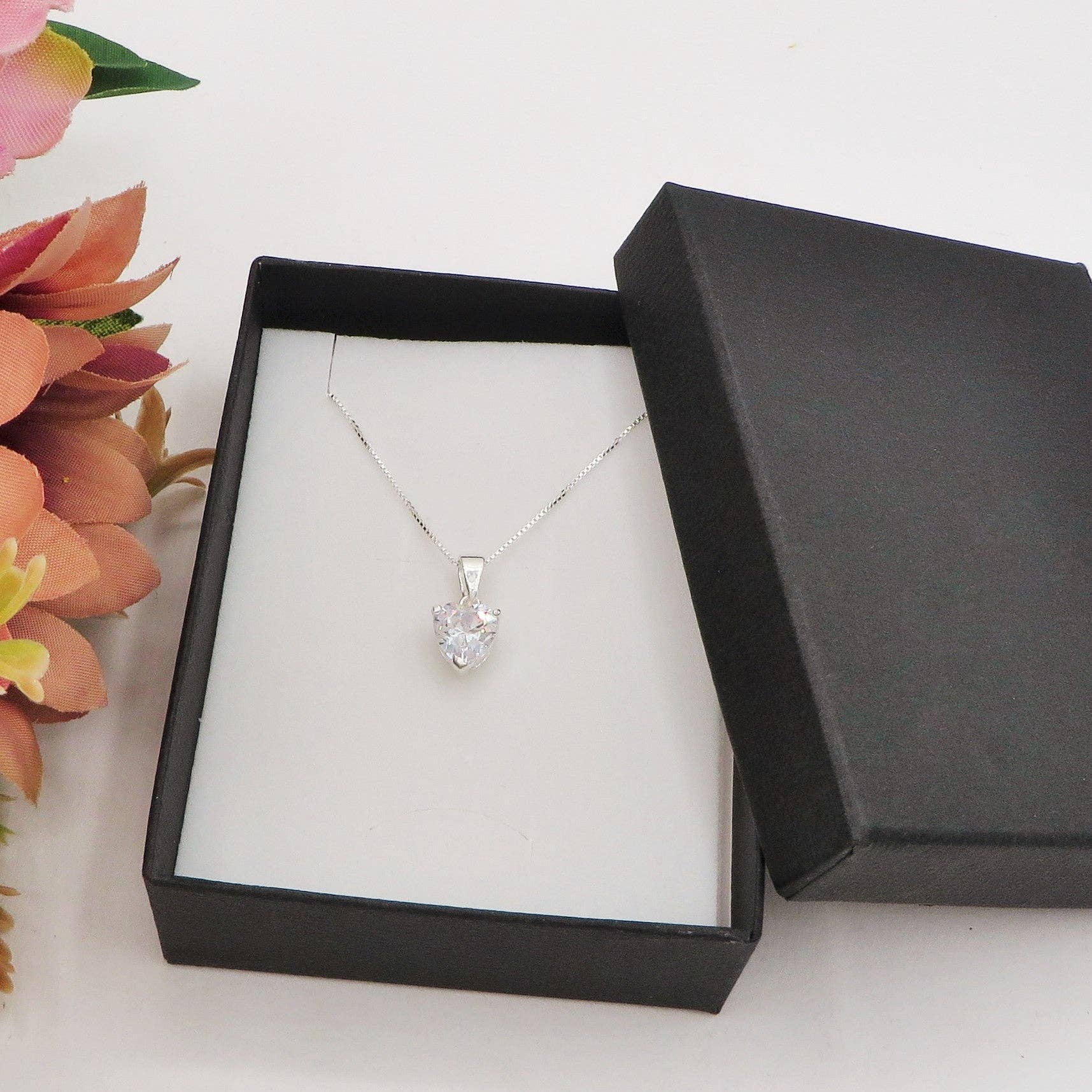 Daemon srls - Wholesale Pendant/Charm Necklace - CONNIE ~ ARGENTO 925 ~ Collana con pendente cuore in cubic zirconia4