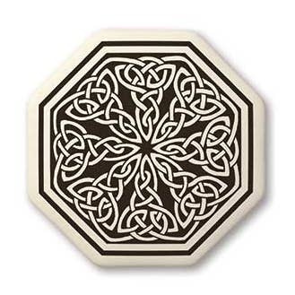 Knotwork - Octagon Porcelæn Vedhæng for engroshandel hos Touchstone Pottery