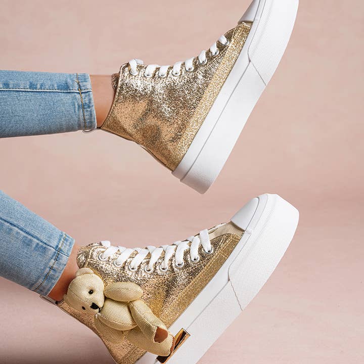 High-top sneakers with decorative teddy bear and other Purchase wholesale white converse. Free returns & net 60 terms on Faire trending on Faire.