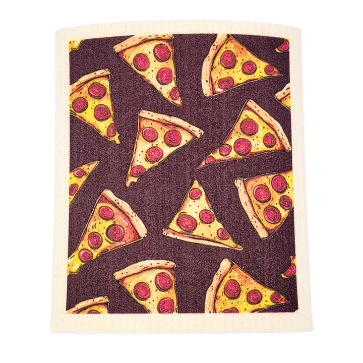 Pizza Party Swedish Dishcloth - Home Decor for wholesale by Home Accents By Driftless
