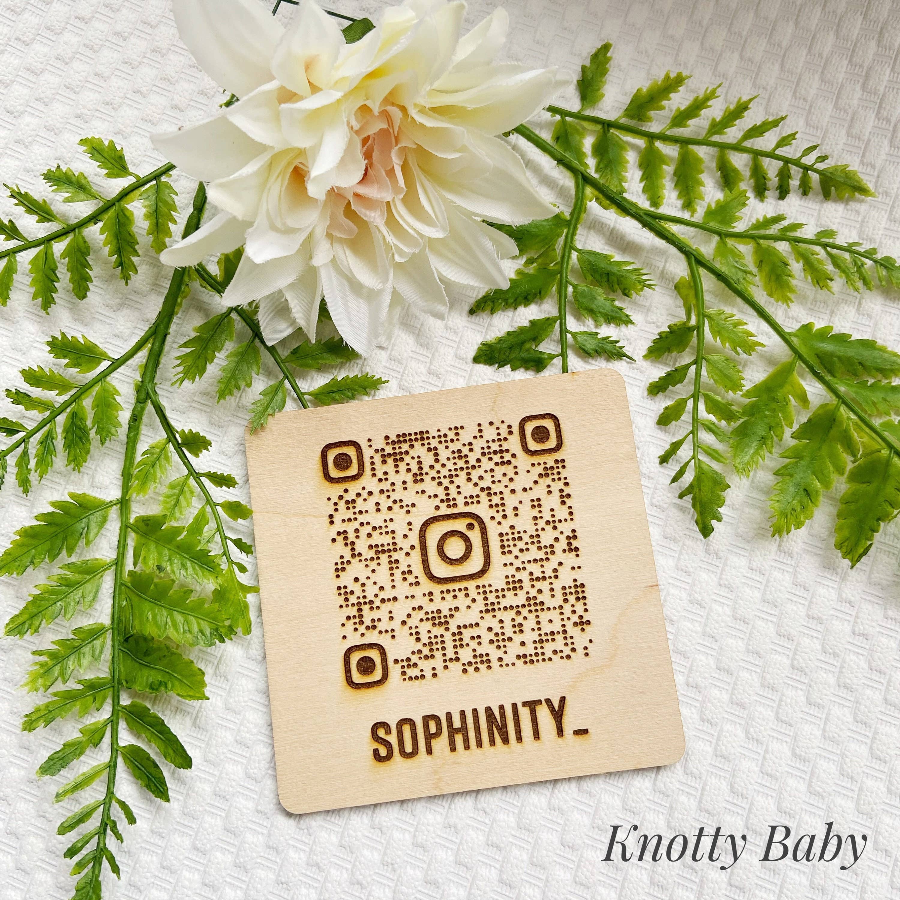 Knotty_baby – wholesale Business card holder – Business QR Code disc, Business Stationary, Small business,2