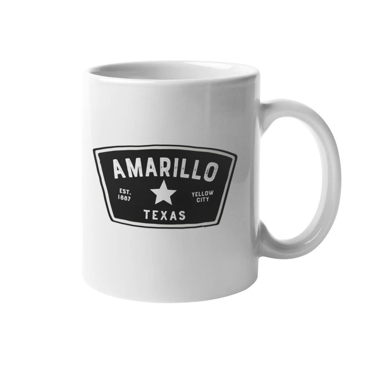 Made in Texas Co. - Wholesale Coffee Mug - Amarillo Texas Mug - Badge