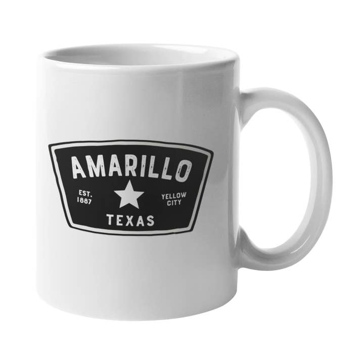 Made in Texas Co. - Wholesale Coffee Mug - Amarillo Texas Mug - Badge