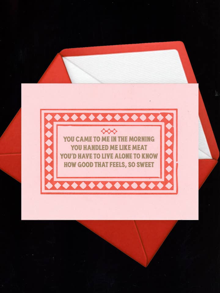 Leonard Cohen "Viande" Risograph Saint-Valentin Anniversaire pour la vente par Back of Beyond Press